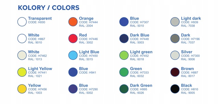 Zestaw do naprawy plandeki 110 cm x 11 cm różne kolory