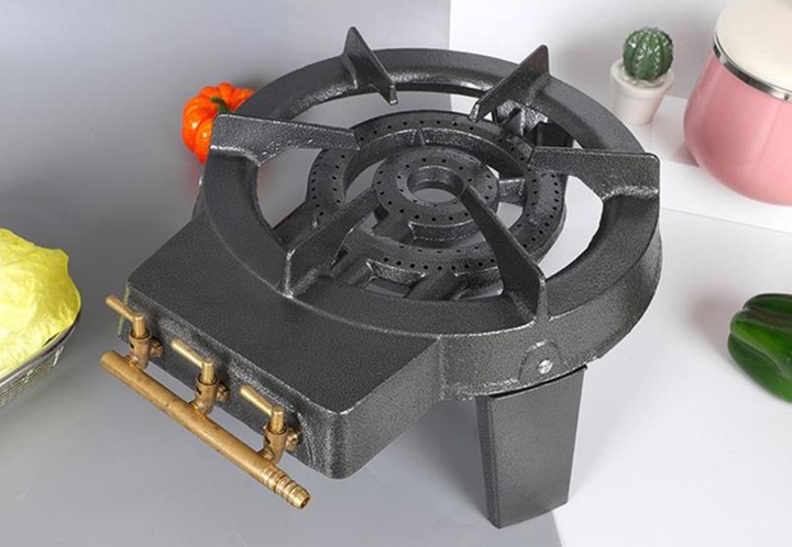 KUCHENKA GAZOWA DUŻY TABORET ŻELIWNY MOCNY PALNIK 10kW NA BUTLE LPG SOLIDNA