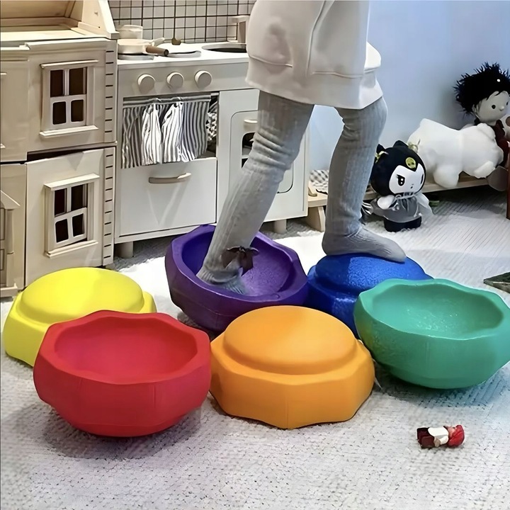 Ścieżka Sensoryczna Kamienie Balansujące Treningu Równowagi Rzeczne Ogrodu