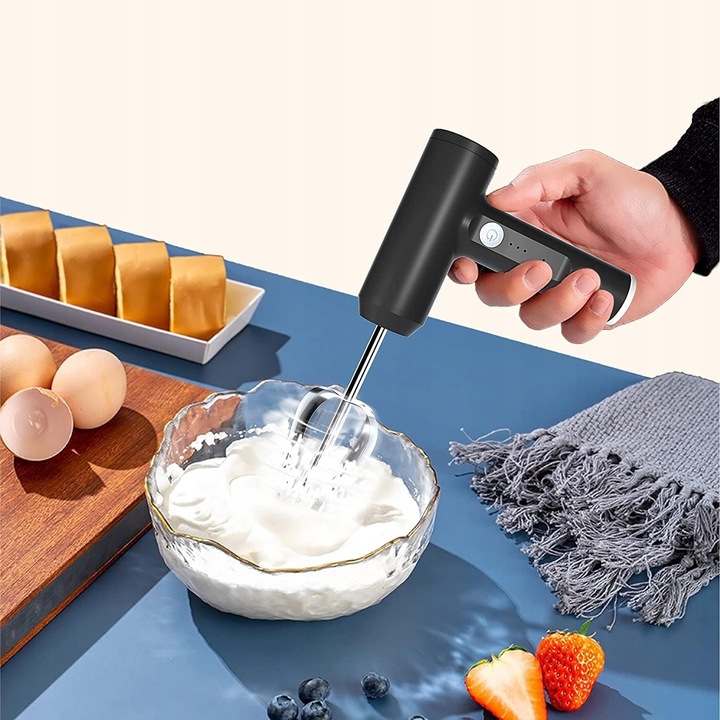 MIKSER ELEKTRYCZNY DO JAJEK BEZPRZEWODOWY 3 BIEGI