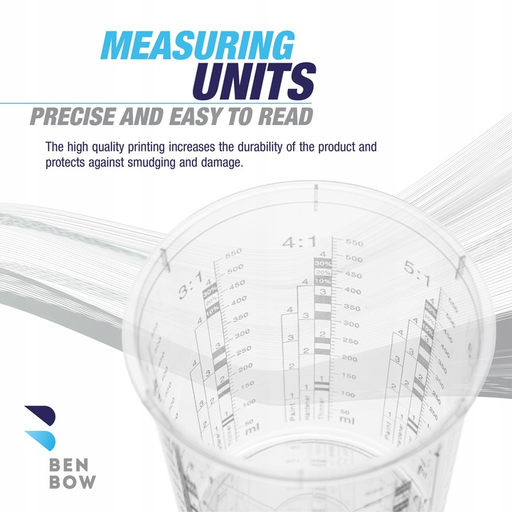 25x KUBEK LAKIERNICZY Z PODZIAŁKĄ 680ml + 3P