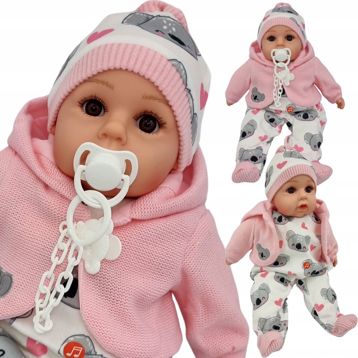 LALKA BOBAS MÓWI I ŚPIEWA POLSKI 45CM+SMOCZEK_67