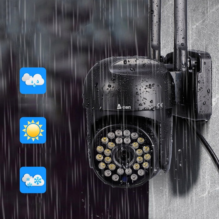 ZEWNĘTRZNA OBROTOWA KAMERA IP 3MP 2K WIFI6 2.4G&5G A-1008