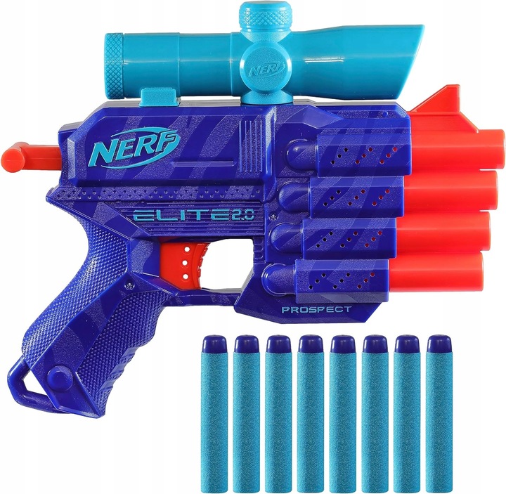 PISTOLET NERF ELITE 2.0 PROSPECT QS-4 WILD EDITION +CELE +OPASKA +STRZAŁKI