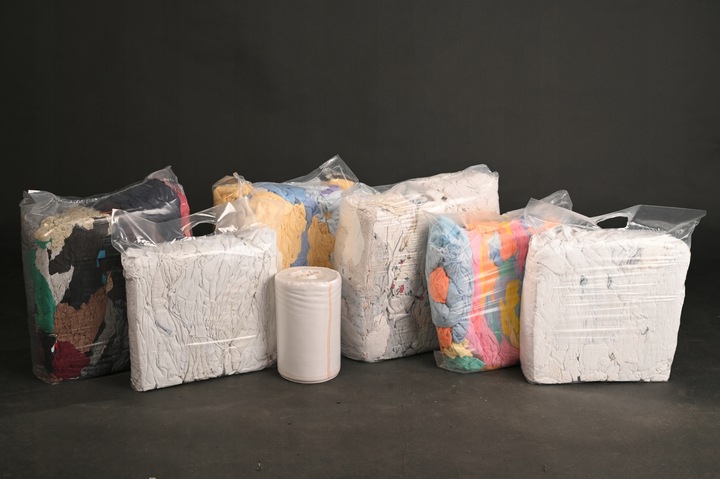 CZYŚCIWO BAWEŁNIANE PRZEMYSŁOWE POŚCIEL KOLOR CIĘTE BEZPYŁOWE