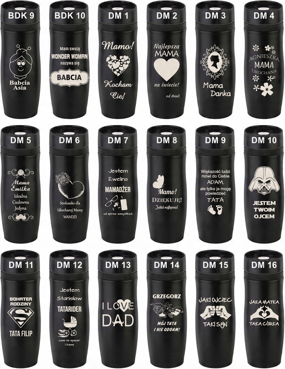 KUBEK TERMICZNY Z GRAWEREM Grawer PREZENT