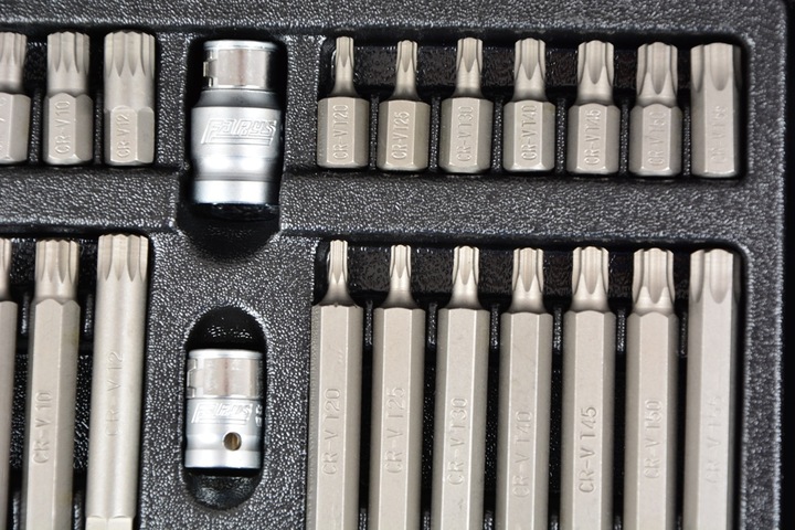 ZESTAW BITÓW KOŃCÓWKI IMBUS TORX SPLINE 40el FARYS