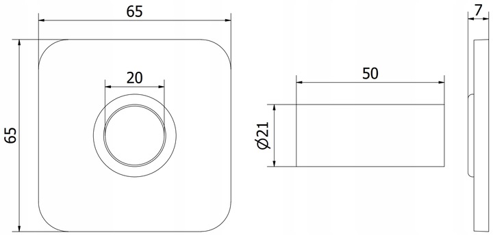 MEXEN ZESTAW MASKUJĄCY DO GRZEJNIKA ROZETY POJEDYNCZE + TULEJE CZARNY
