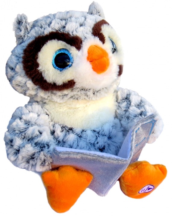 PLUSZOWA SOWA MASKOTKA INTERAKTYWNA MÓWI OPOWIADAJĄCA 3 BAJKI POLSKIE