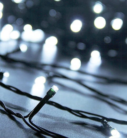 LAMPKI CHOINKOWE Z FLASH ŚWIATEŁKA 200led BIAŁE ZIMNE ZEWNĘTRZNE WEWNĘTRZNE