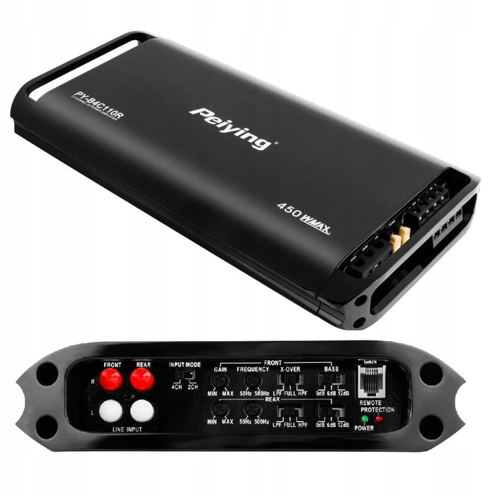 Wzmacniacz samochodowy Peiying 4 kanały 400W