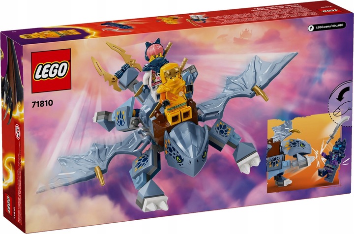 LEGO KLOCKI NINJAGO 71810 Mały Smok Riyu Smoczątko + TORBA NA PREZENT