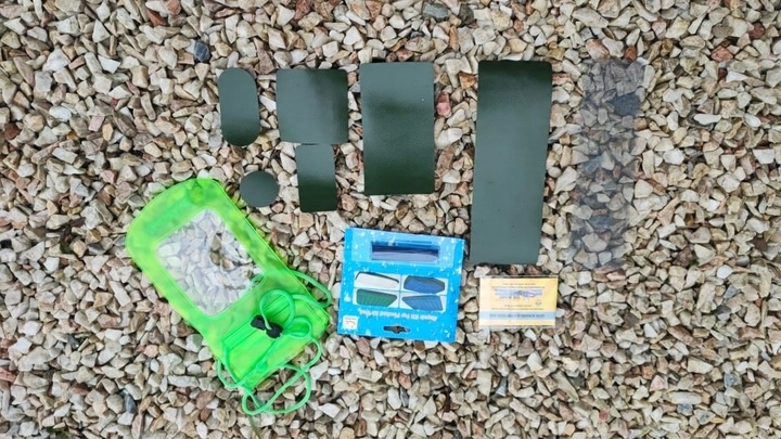 Zestaw Naprawczy Klej PCV Płynna Lata +6 Łat+Siatka Do Deski SUP PONTONU