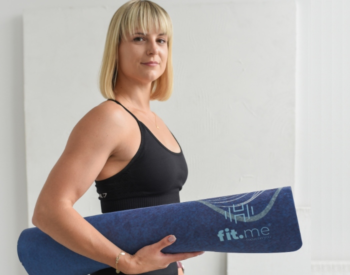 PIĘKNA MATA PREMIUM DO JOGI ĆWICZEŃ STABILNA ZAMSZOWA MIĘKKA 4 MM ZE WZOREM