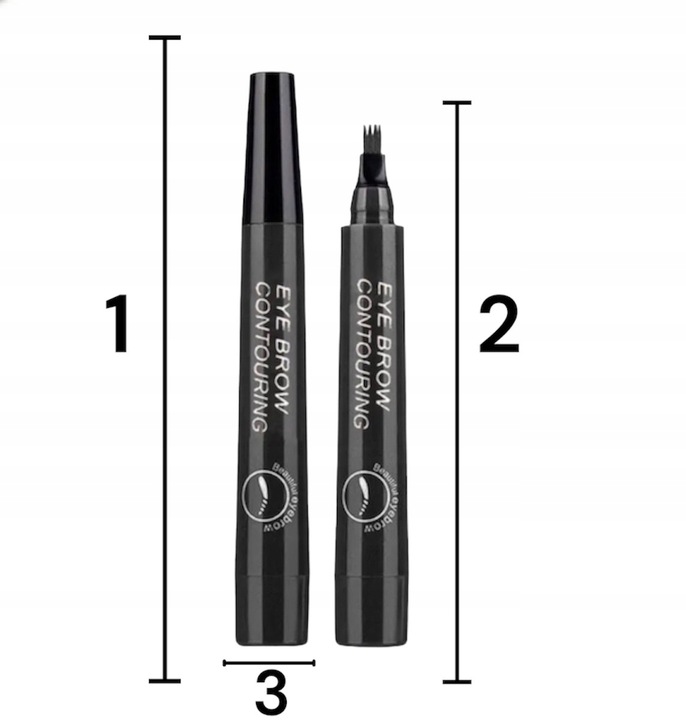 KREDKA DO BRWI MARKER EYEBROW CZARNY WODOODPORNY
