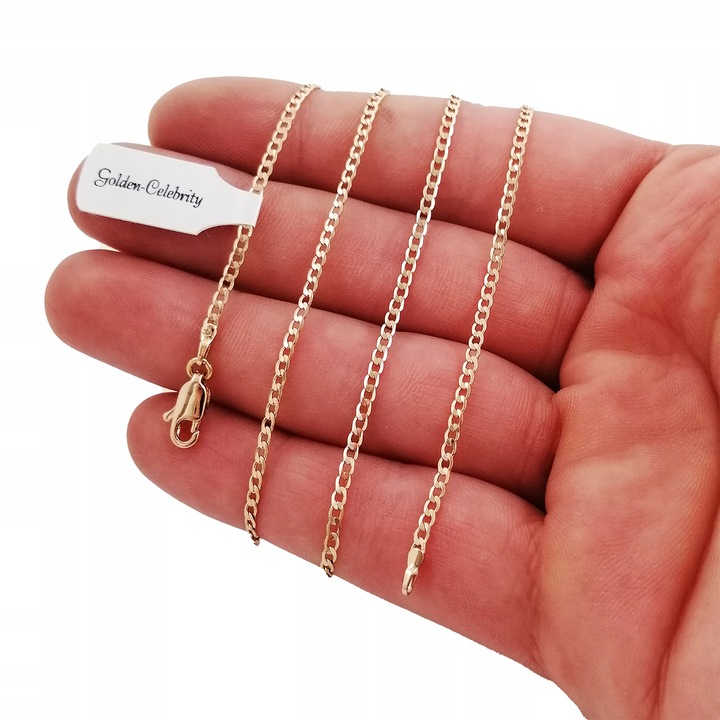 ZŁOTY ŁAŃCUSZEK+KRZYŻYK PREZENT NA CHRZEST KOMUNIĘ DLA CHŁOPCA DZIEWCZYNKI