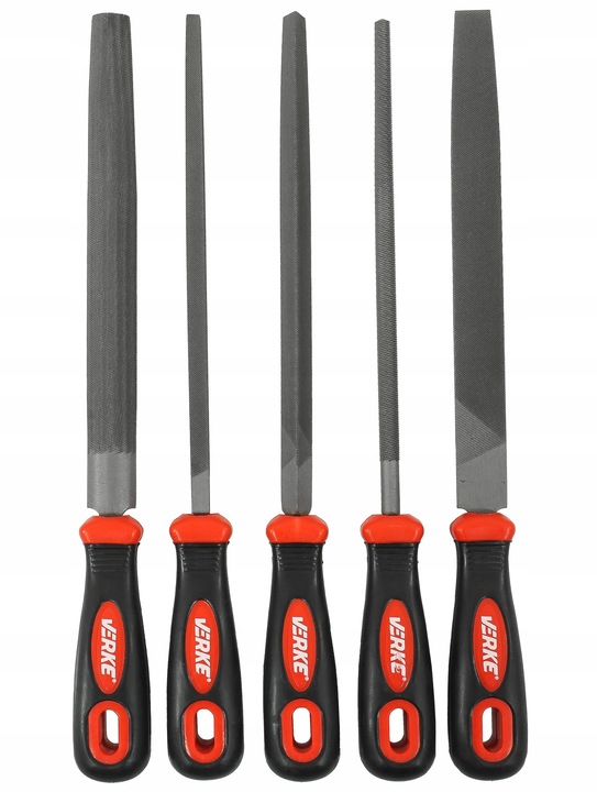 ZESTAW PILNIKÓW PILNIK ŚLUSARSKI ZDZIERAK TARNIK METALU PŁASKI OKRĄGŁY 20cm