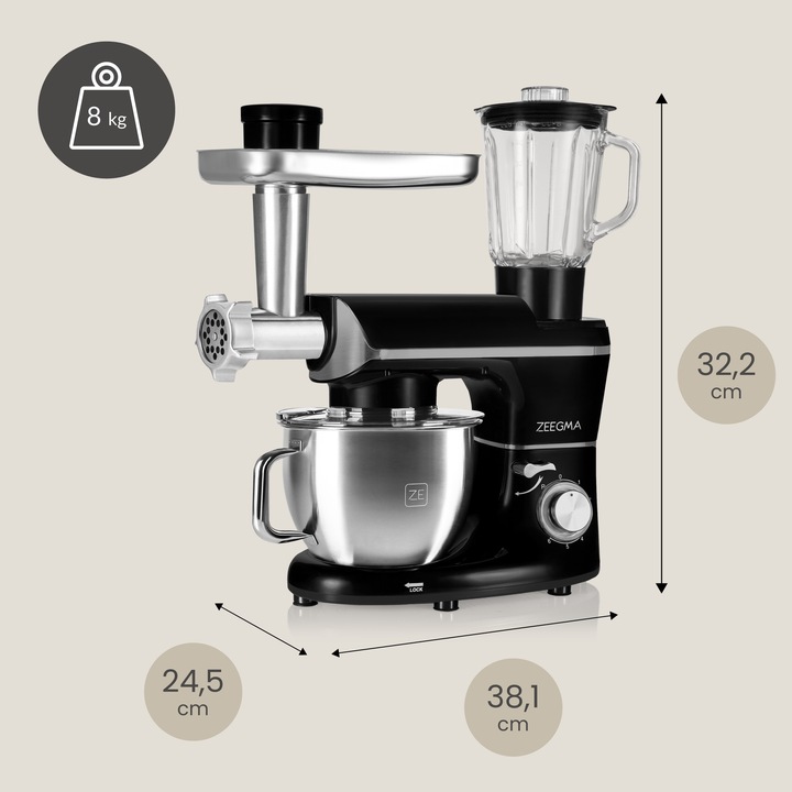ROBOT KUCHENNY PLANETARNY maszynka do miesa MIKSER BLENDER Z MISĄ 6,5L