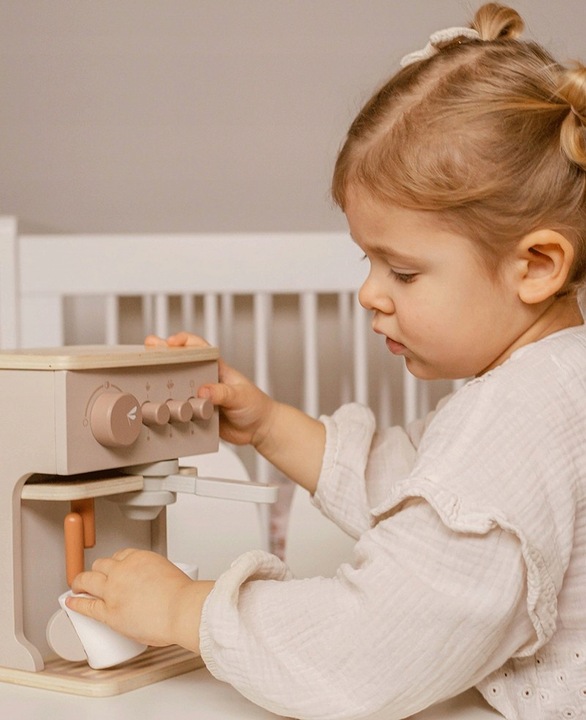 EKSPRES DO KAWY DREWNIANY + AKCESORIA LABEL LABEL