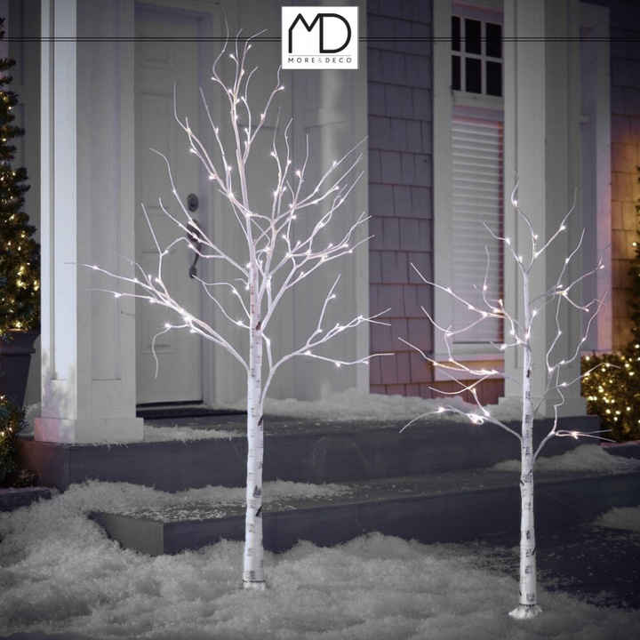 Brzoza led 120 cm 96 led kolor zimny drzewko świąteczne święta dekoracja