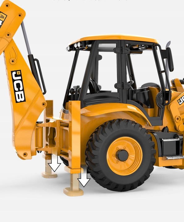KOPARKA ZDALNIE STEROWANA JCB RC ŁADOWACZ BULDOŻER DOUBLEE