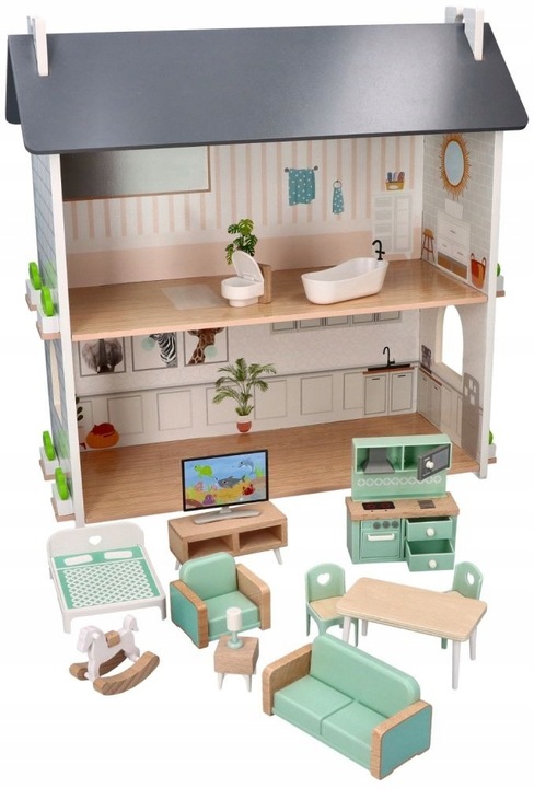 Domek dla lalek duży Przytulny