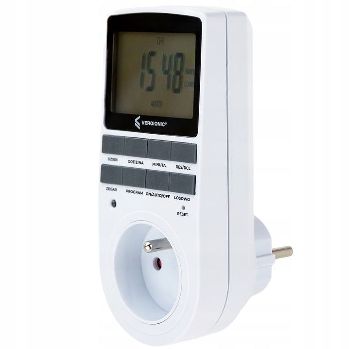 PROGRAMATOR CZASOWY TIMER WŁĄCZNIK WYŁĄCZNIK PRĄDU ENERGOOSZCZĘDNY CYFROWY