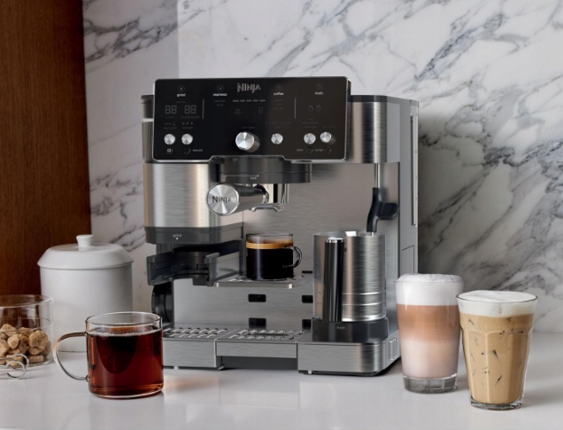 NIEKOMPLETNY Ekspres do kawy Ninja Luxe Essential ES501EU srebrny