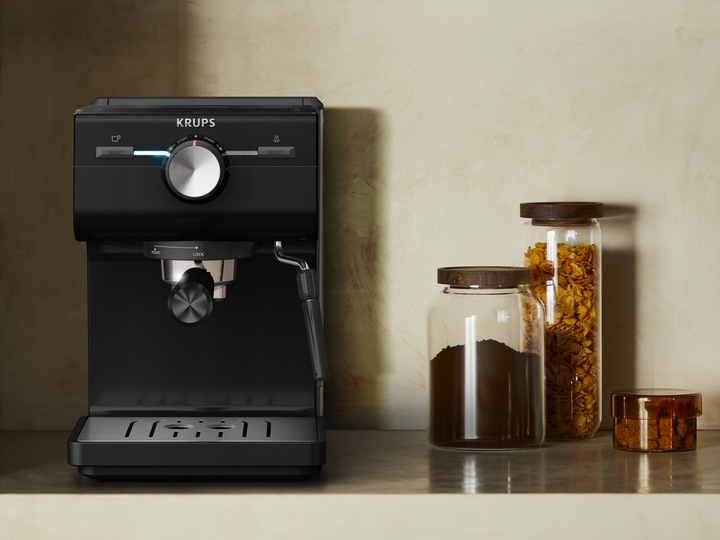 Ekspres kolbowy z dyszą spieniającą KRUPS Authentic+ C50 XP3818 15 bar