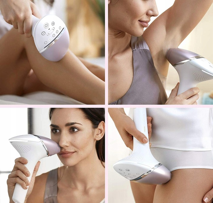 ZESTAW DEPILATOR LASEROWY PHILIPS LUMEA PRESTIGE Z 4 NASADKAMI + POKROWIEC