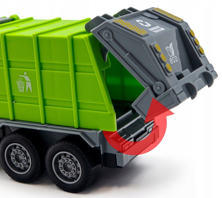 ŚMIECIARKA zdalnie STEROWANA RC DUŻY samochód dla dzieci AUTO Z PILOTEM wóz