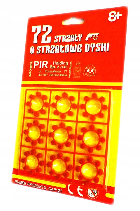 KAPISZONY cympletki do pistoletu HUK 1440 STRZAŁY + gratisy