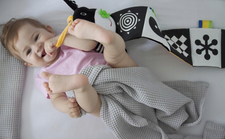 Książeczka KONTRASTOWA Dla Niemowląt Do Łóżeczka