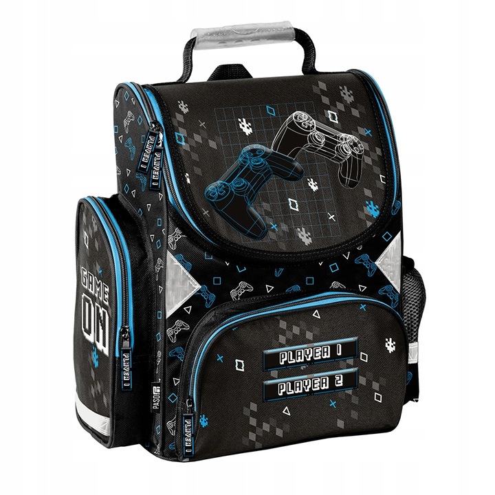 TORNISTER SZKOLNY ZESTAW 5-elem. dla chłopca GRACZA PADY GRY GAME PASO