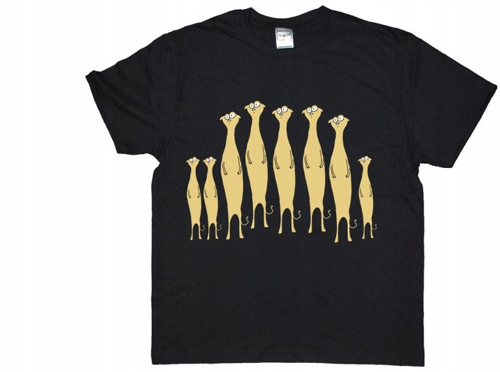 MĘSKA KOSZULKA SURYKATKA SURYKATKI WZORY s1c