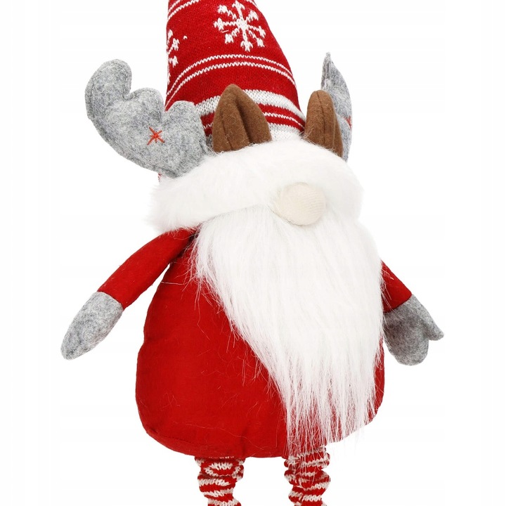 RENIFER KRASNAL ŚWIĄTECZNY TELESKOPOWY duży GNOM wysoki 80cm REGULOWANY