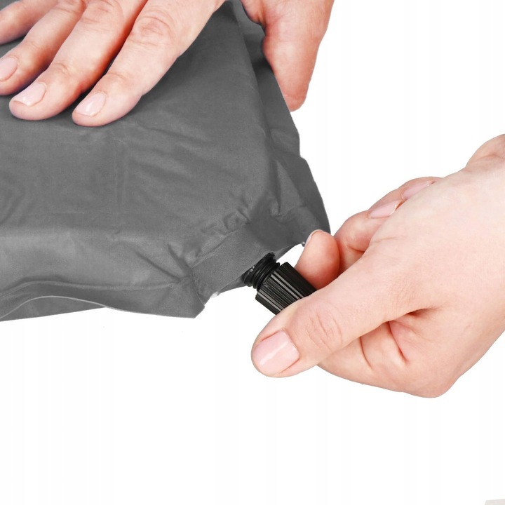 MATA SAMOPOMPUJĄCA KARIMATA TURYSTYCZNA Z PODUSZKĄ 186 cm DMUCHANA GRUBA