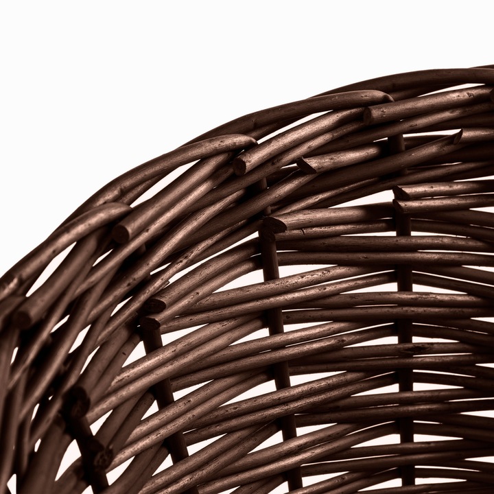 OSŁONA WIKLINOWA NA STOJAK POD CHOINKĘ 45 cm OSŁONKA KOSZ STOJAKA BRĄZOWY