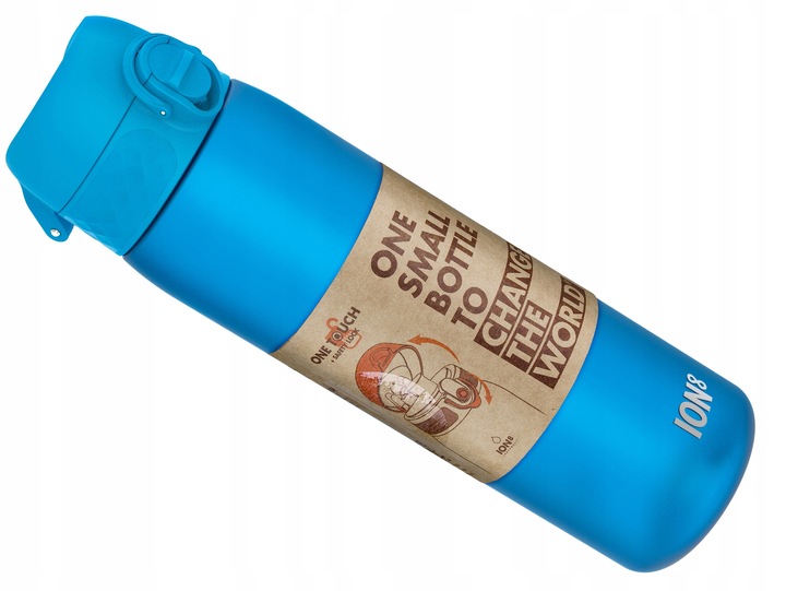 BIDON BUTELKA SPORTOWA NA WODĘ ION8 BLUE NIEBIESKI Z ATESTEM 500 ml / 0,5 l