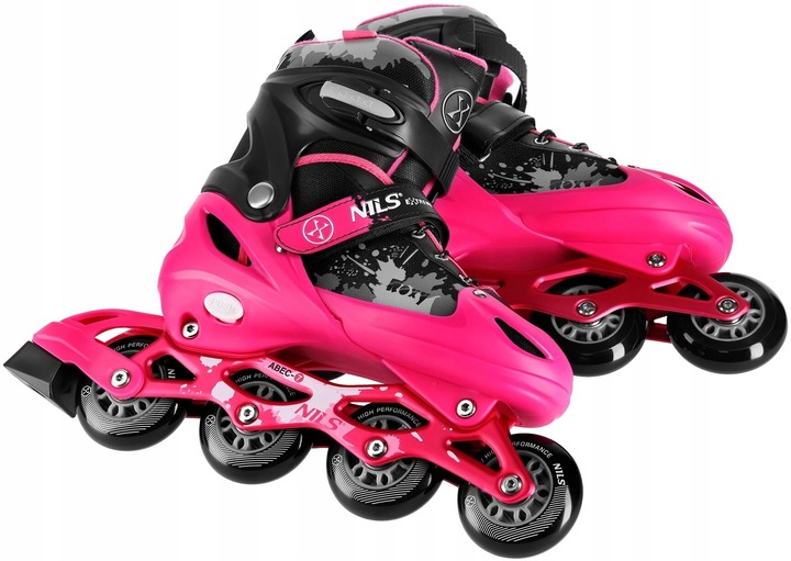 Łyżworolki NILS EXTREME NA18137A (rozmiar 39-42) Czarno-różowy