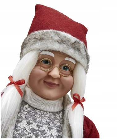 Pani Mikołajowa Mikołaj Figura Świąteczna duża 81 cm