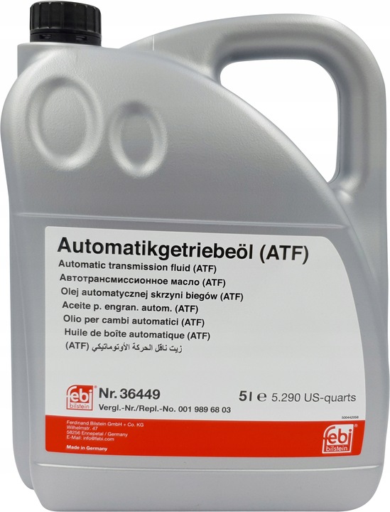 OLEJ AUTOMATYCZNEJ SKRZ.BIEG. ATF 5L 36449/FEB
