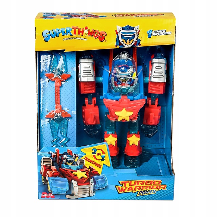 SUPERTHINGS Super Things Zings Turbo Warrior Power Robot Auto Transformer
