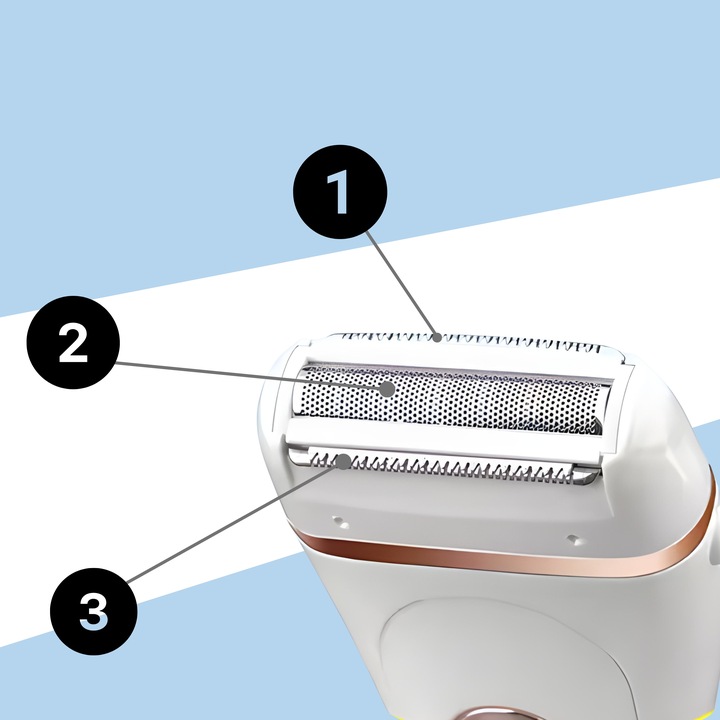 GOLARKA DAMSKA depilator trymer maszynka do ciała bikini nóg pach 3 w 1 USB