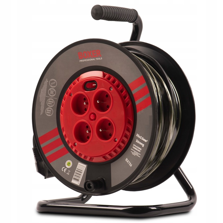 Pp 25m 3x2,5 PRZEDŁUŻACZ BĘBNOWY NA BĘBNIE ZWIJAK