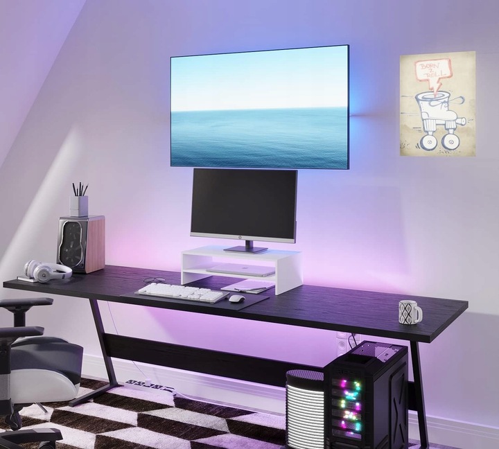 PODSTAWKA POD MONITOR PÓŁKA NADSTAWKA NA BIURKO NA MONITOR, LAPTOP STABILNA