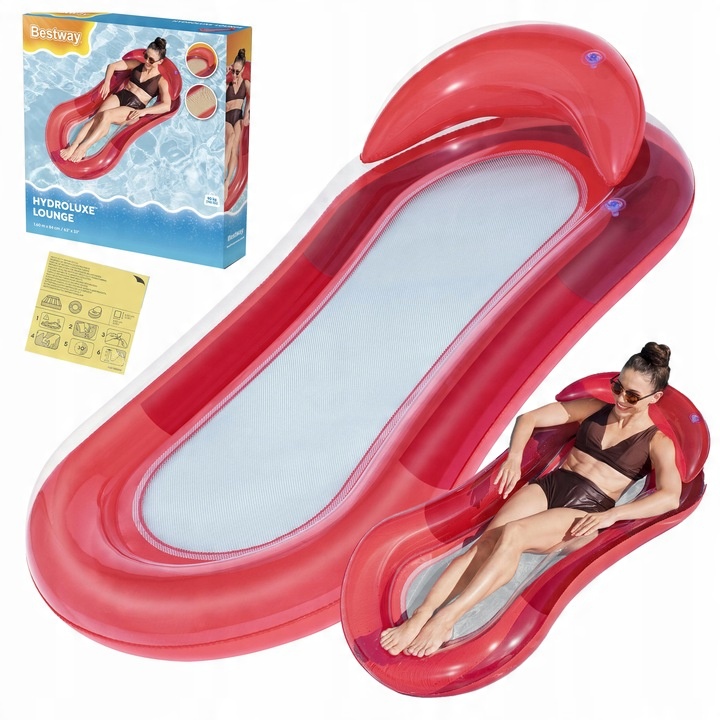 Materac z siatką dmuchany do pływania hamak wodny z oparciem Bestway 43103