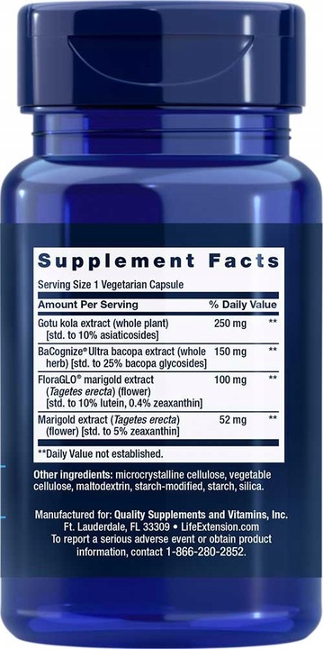 Life Extension Quick Brain Noontropic - 30 kapsułek