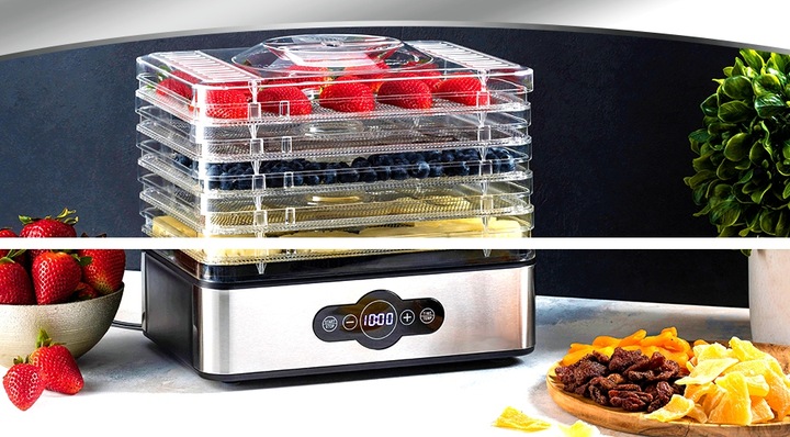 SUSZARKA DO GRZYBÓW OWOCÓW WARZYW SPOŻYWCZA DUŻA STALOWE SITA 500W ŻYWNOŚCI