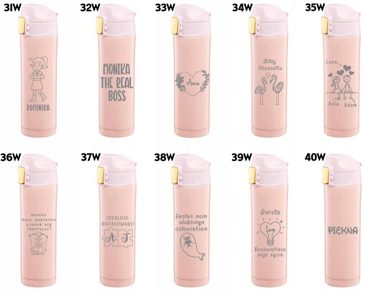 Kubek Termiczny z grawerem 420ml Twój Tekst dla Nauczyciela prezent